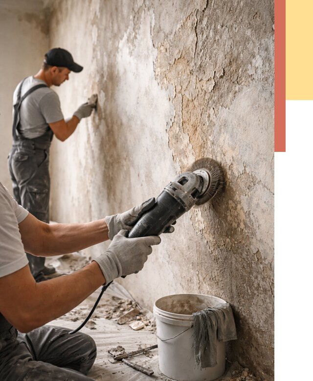 Снятие и удаление краски со стен в Курчатове от 2139 руб. — ОТДЕЛОЧНИК-Крч