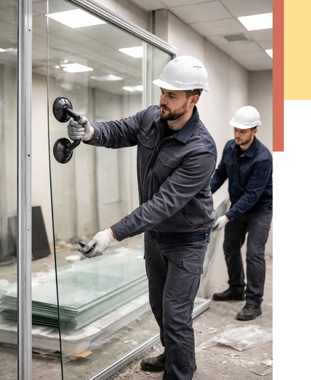 Демонтаж стеклянных перегородок в Курчатове от 3260 руб. — быстро и недорого | ОТДЕЛОЧНИК-Крч