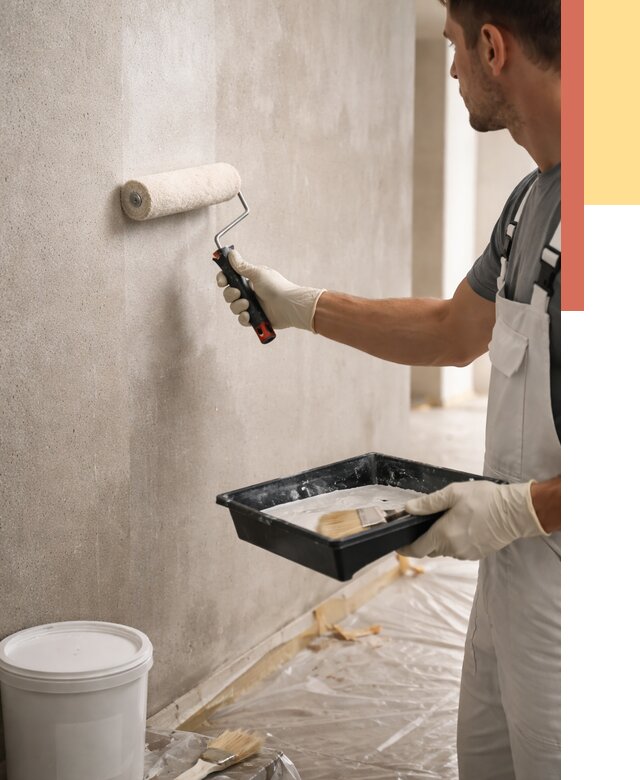 Грунтовка стен в Курчатове от 2241 руб. м2 — быстро, недорого, с материалом | ОТДЕЛОЧНИК-Крч