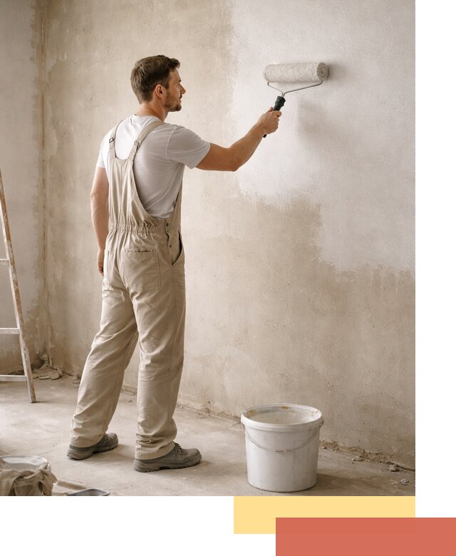 Грунтовка стен под отделку в Курчатове профессиональным раствором