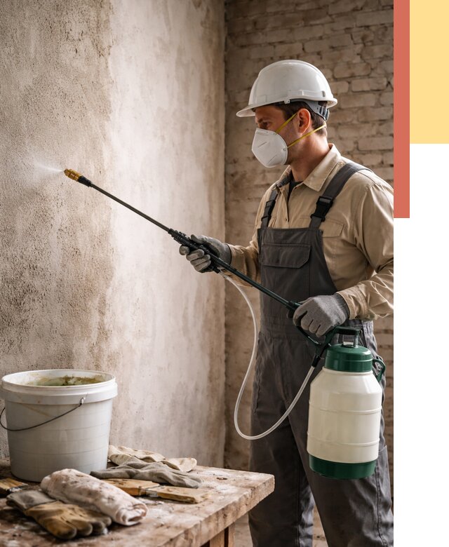 Антисептическая обработка стен в Курчатове от 1223 руб. — быстро и недорого | ОТДЕЛОЧНИК-Крч