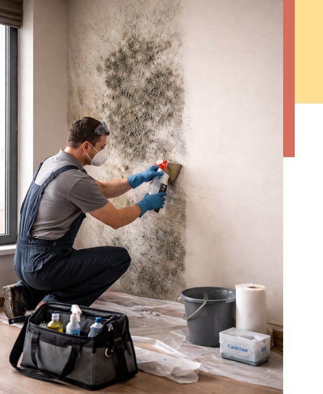 Удаление плесени со стен в Курчатове от 2190 руб. — быстро и недорого | ОТДЕЛОЧНИК-Крч
