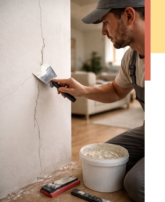 Заделка трещин и сколов в Курчатове от 2496 руб. — быстро и недорого | ОТДЕЛОЧНИК-Крч