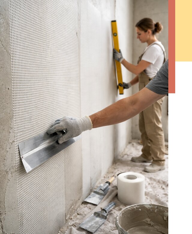 Армирование стен стеклосеткой в Курчатове от 3260 руб. под ключ | ОТДЕЛОЧНИК-Крч