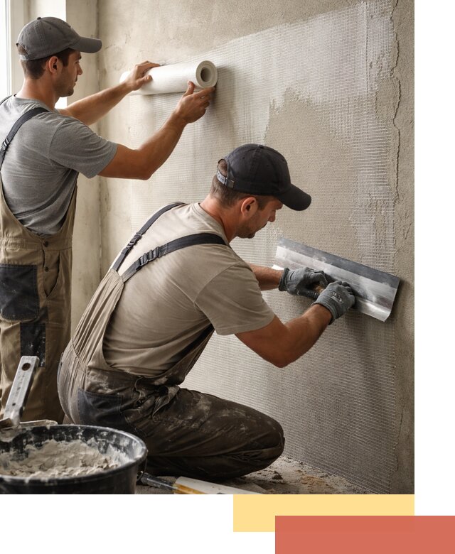 Армирование стен стеклосеткой в Курчатове для прочной отделки