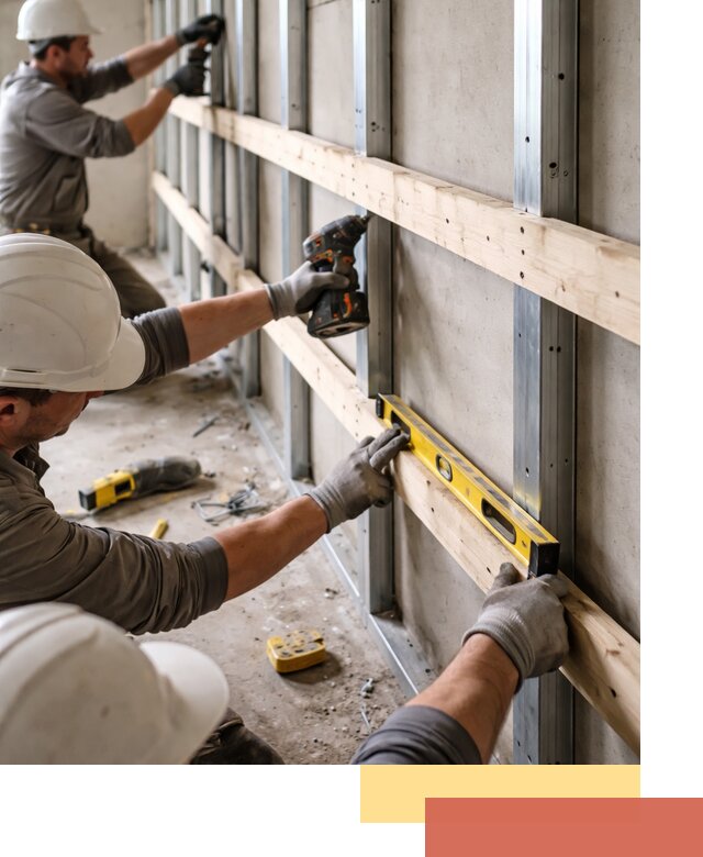 Устройство обрешетки под панели в Курчатове