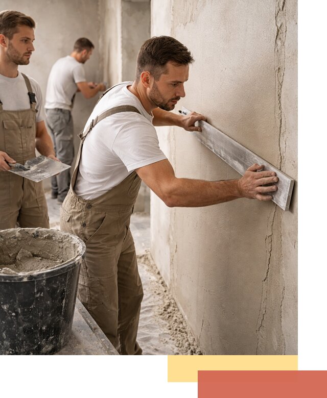 Штукатурка стен без маяков в Курчатове быстро и качественно