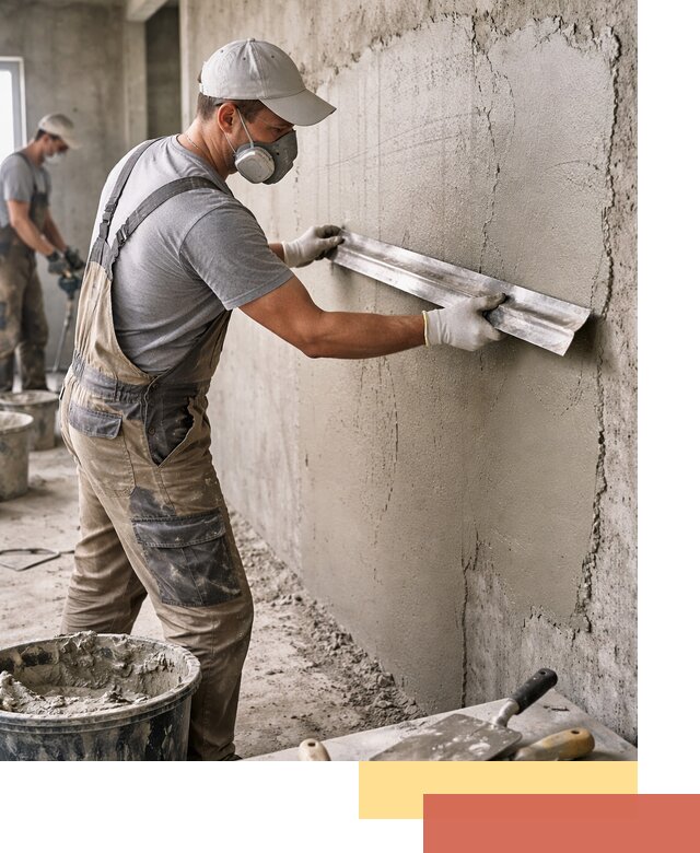 Штукатурка бетонных стен в Курчатове качественно и долговечно