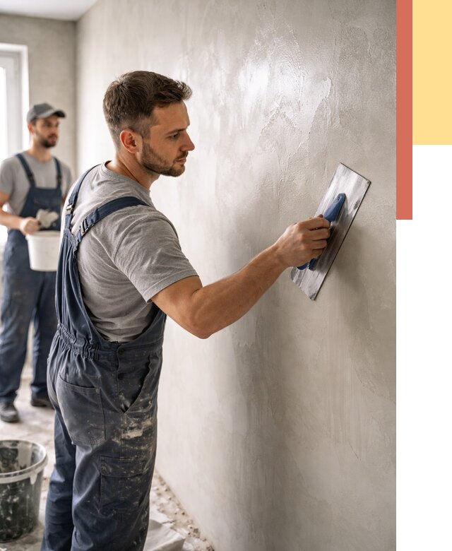 Глянцевание штукатурки стен в Курчатове от 7641 руб. — услуги и затирка | ОТДЕЛОЧНИК-Крч