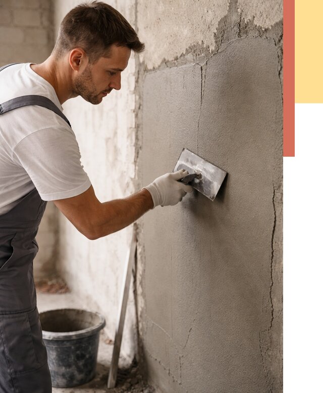 Штукатурка стен под плитку в Курчатове от 4279 руб./м2 — выравнивание под плитку | ОТДЕЛОЧНИК-Крч