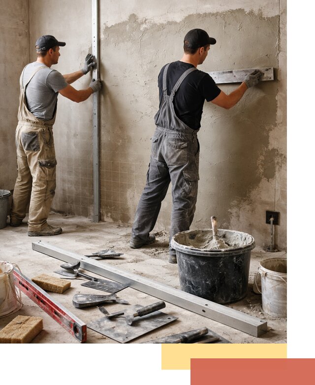 Профессиональная штукатурка стен под плитку в Курчатове