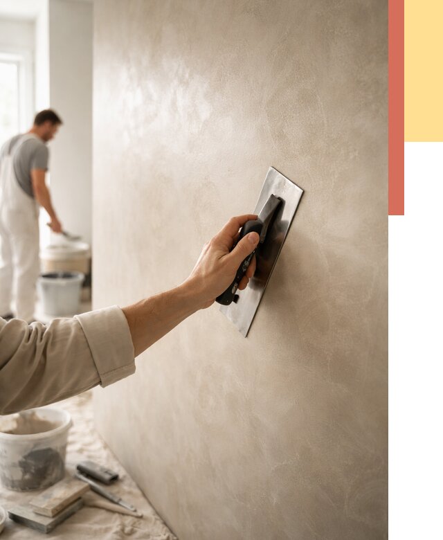 Венецианская штукатурка в Курчатове от 3566 руб/м² — нанесение стен под ключ | ОТДЕЛОЧНИК-Крч