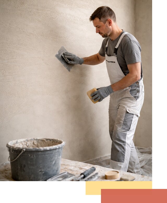 Декоративная штукатурка травертин в Курчатове для стен и потолков