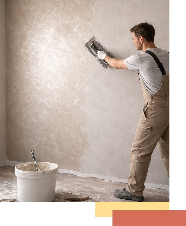 Декоративная штукатурка «Мокрый шелк» под ключ в Курчатове