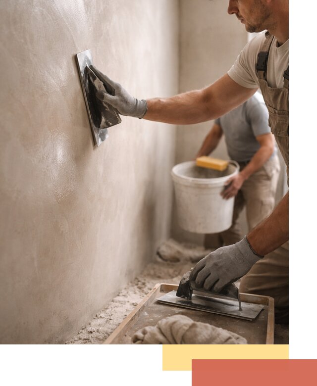 Нанесение марокканской штукатурки таделакт в Курчатове