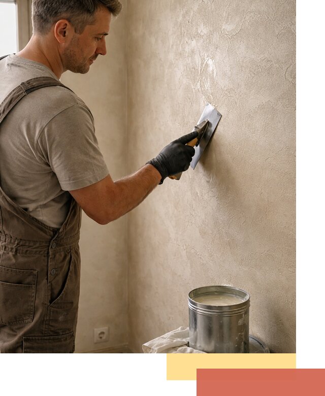 Нанесение воска на штукатурку в Курчатове для защиты и блеска