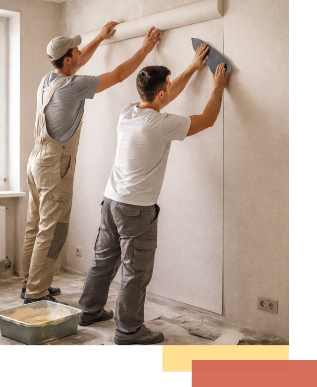 Поклейка виниловых обоев в Курчатове профессионально и качественно