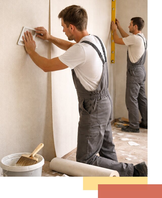 Поклейка бумажных обоев в Курчатове качественно и недорого