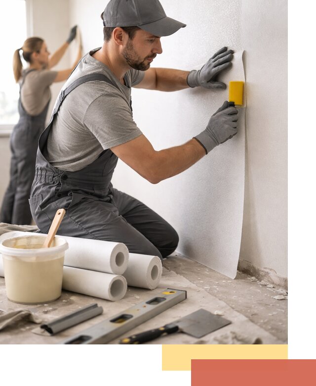 Поклейка стеклообоев профессионально в Курчатове