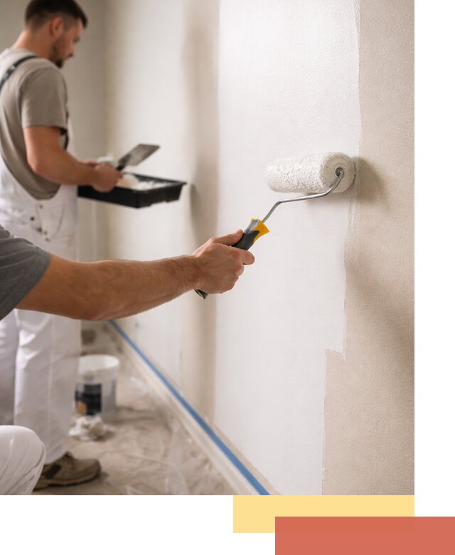 Покраска стен акриловой краской профессионально в Курчатове