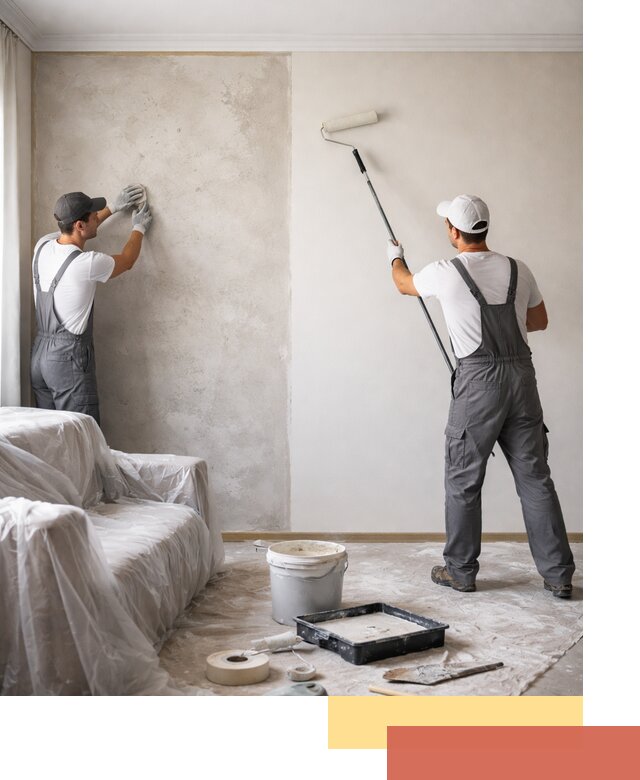 Покраска стен антивандальной краской в Курчатове