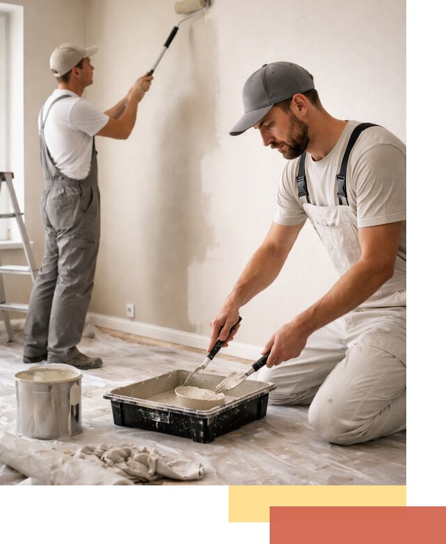 Покраска стен в квартире в Курчатове — профессионально и аккуратно