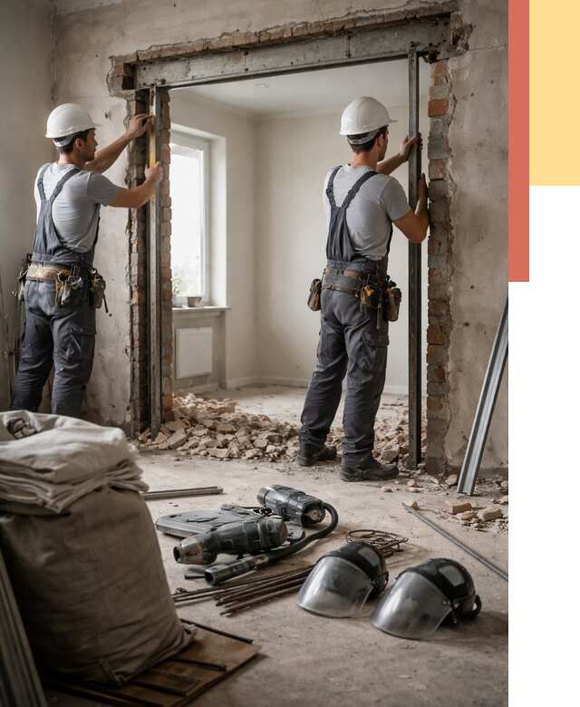 Расширение дверного проема в Курчатове от 12735 руб. под ключ | ОТДЕЛОЧНИК-Крч