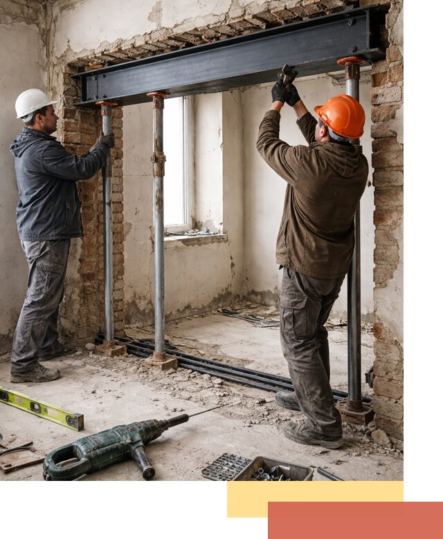 Усиление проема в стене в Курчатове для расширения и безопасности