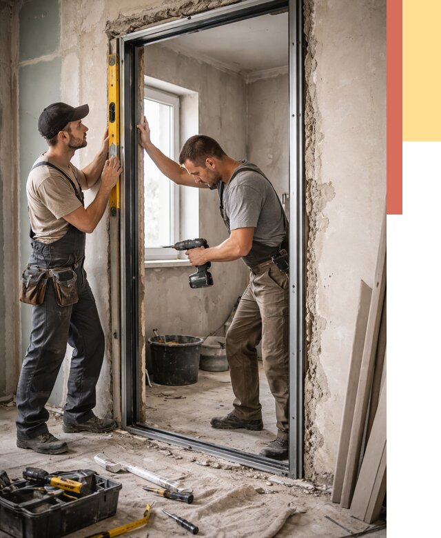 Закладка дверного проема в Курчатове от 3566 руб. — быстро и недорого | ОТДЕЛОЧНИК-Крч