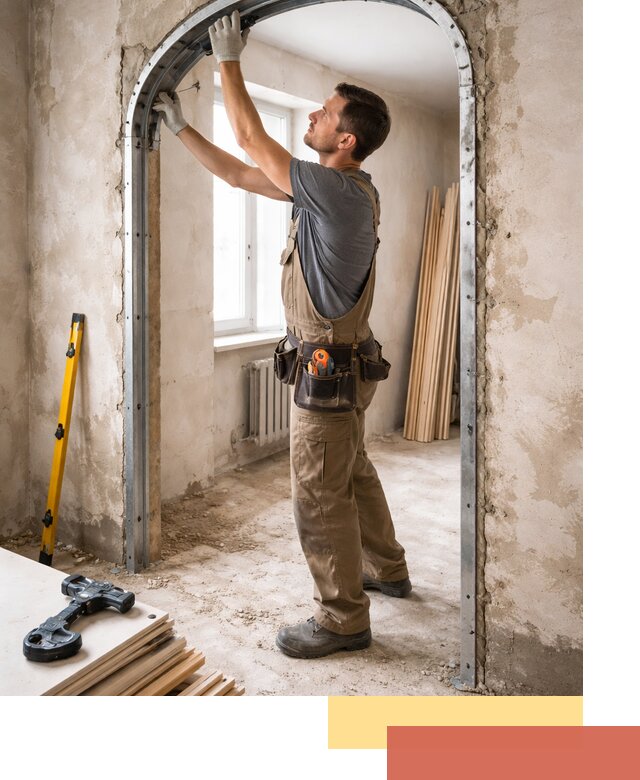 Устройство арочного проема в Курчатове под ключ