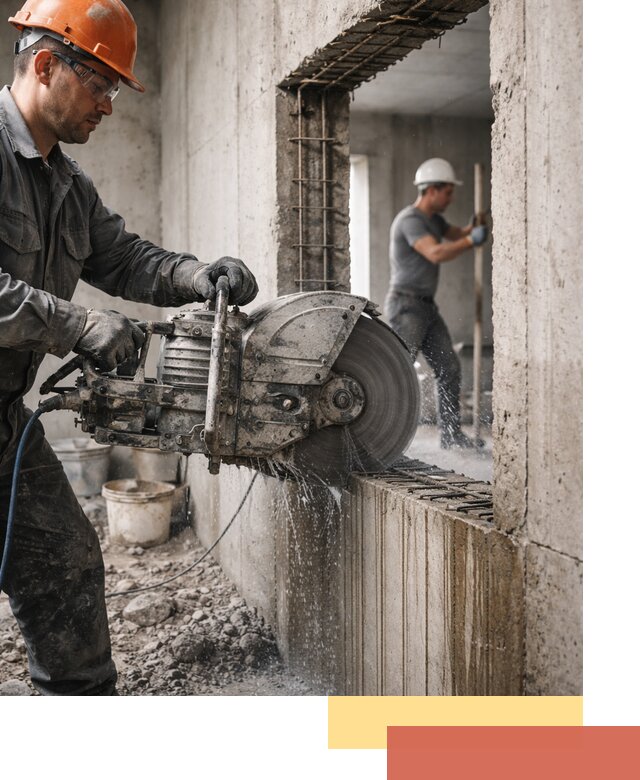 Алмазная резка проемов в Курчатове быстро и точно