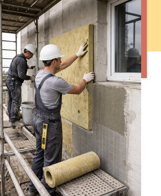 Утепление стен в Курчатове от 4381 руб. под ключ — быстро и недорого | ОТДЕЛОЧНИК-Крч