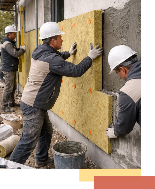 Утепление стен минватой в Курчатове — тепло и звукоизоляция