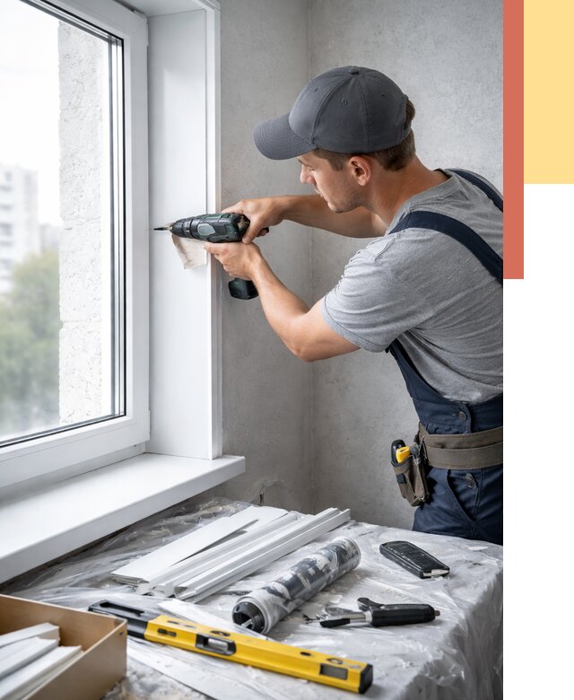 Установка пластиковых откосов в Курчатове от 2292 руб. | ОТДЕЛОЧНИК-Крч монтаж, быстро и недорого