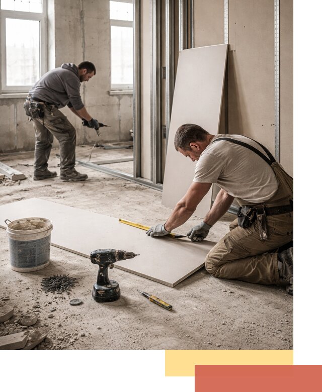 Кладка перегородок из ПГП под ключ в Курчатове