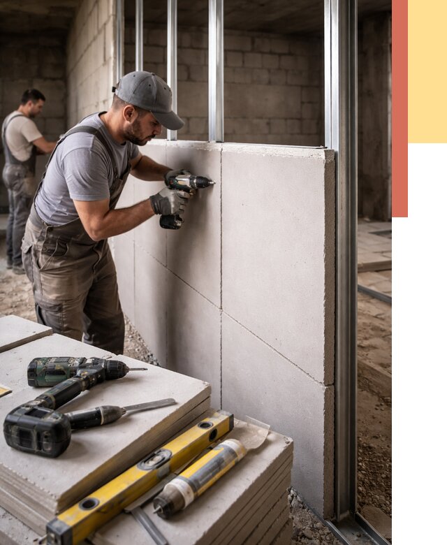 Кладка влагостойких перегородок ПГП в Курчатове от 1223 руб. под ключ | ОТДЕЛОЧНИК-Крч