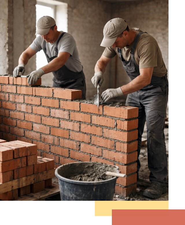 Кладка кирпичных перегородок под ключ в Курчатове