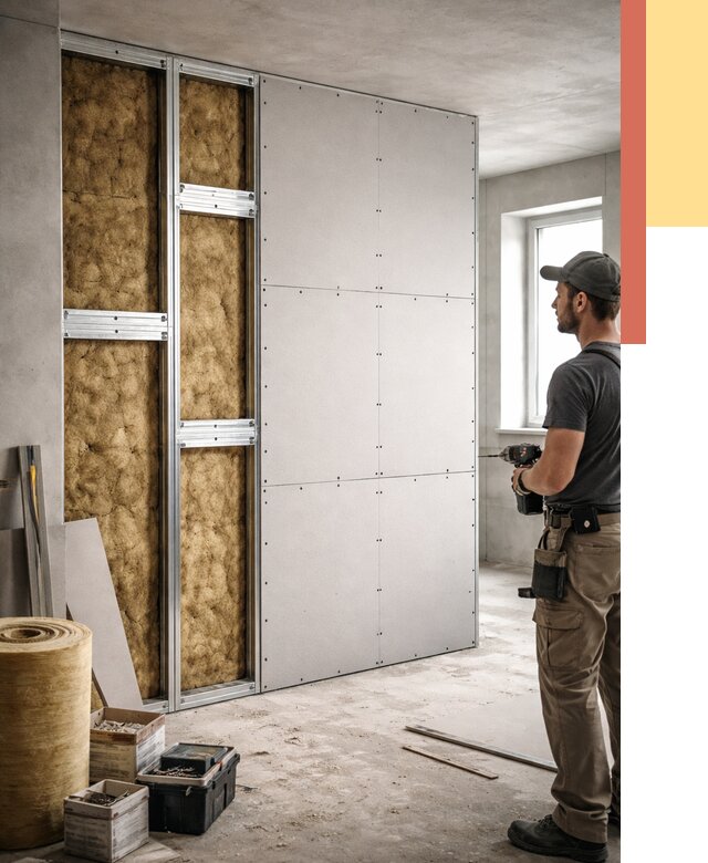 Усиленная перегородка под навеску в Курчатове от 13041 руб. — монтаж под ключ | ОТДЕЛОЧНИК-Крч