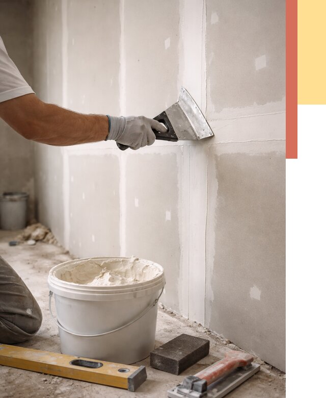 Шпаклевка перегородок из гипсокартона в Курчатове от 2547 руб. — услуги ОТДЕЛОЧНИК-Крч