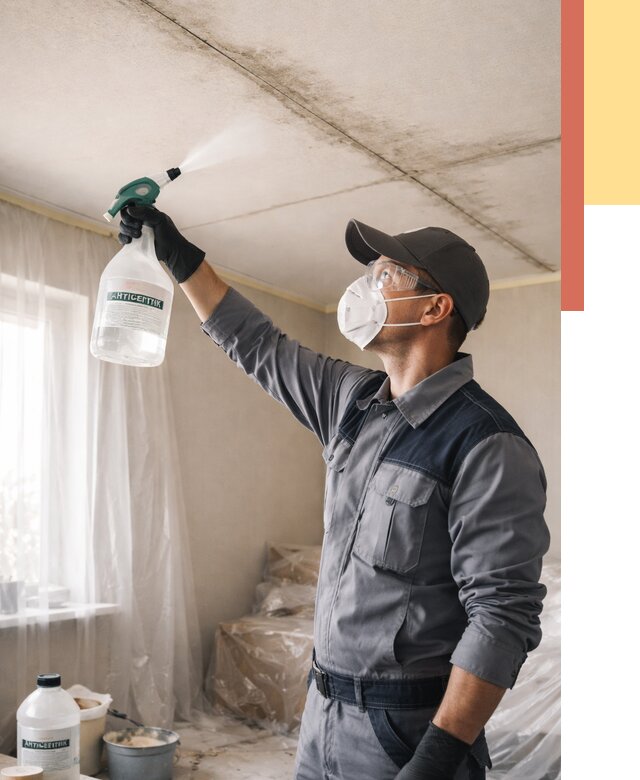 Антисептическая обработка потолка в Курчатове от 2547 руб. | ОТДЕЛОЧНИК-Крч