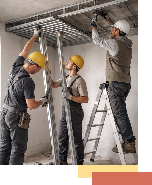 Монтаж реечного потолка под ключ в Курчатове