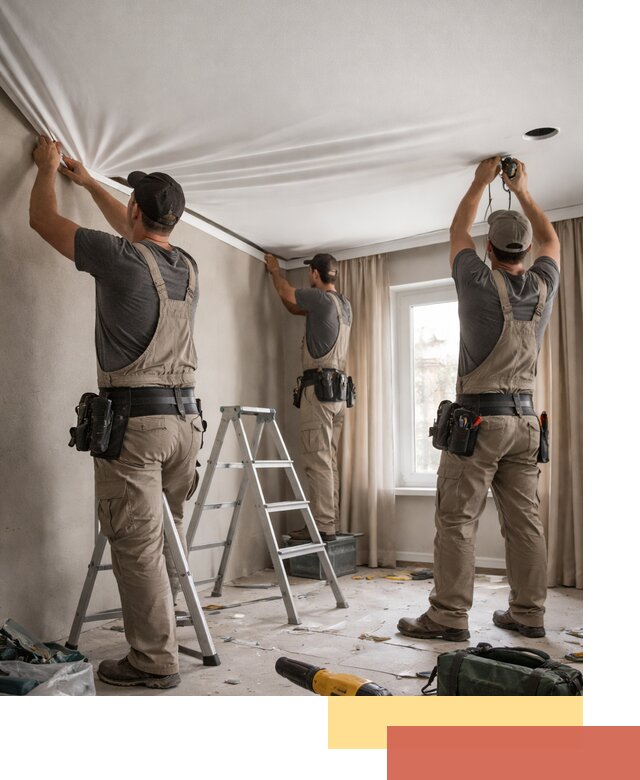 Монтаж матового натяжного потолка в Курчатове качественно и быстро