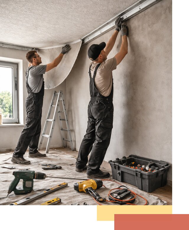 Монтаж фактурного натяжного потолка в Курчатове качественно и быстро