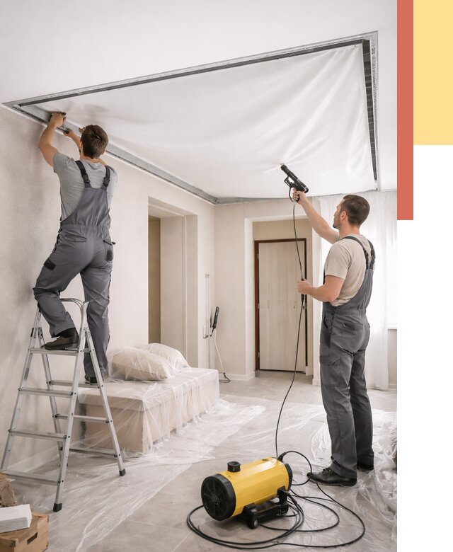 Монтаж натяжного потолка в прихожей в Курчатове от 2700 руб. под ключ | ОТДЕЛОЧНИК-Крч