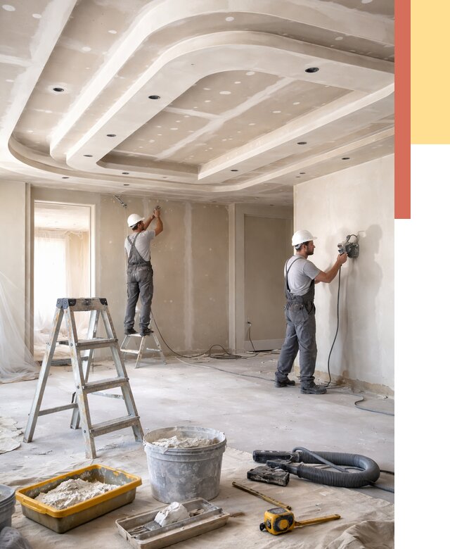 Многоуровневый потолок из гипсокартона в Курчатове от 764 руб. под ключ | ОТДЕЛОЧНИК-Крч