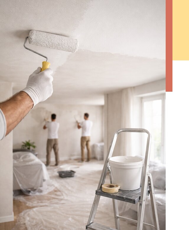 Покраска потолка акриловой краской в Курчатове от 2547 руб. | ОТДЕЛОЧНИК-Крч