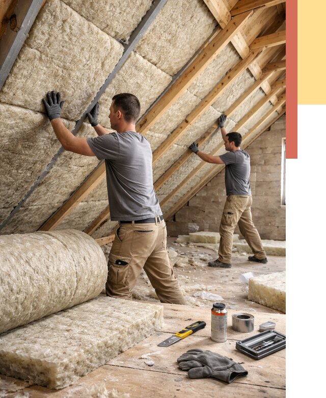 Утепление потолка минватой в Курчатове от 1477 руб. — быстро и недорого | ОТДЕЛОЧНИК-Крч