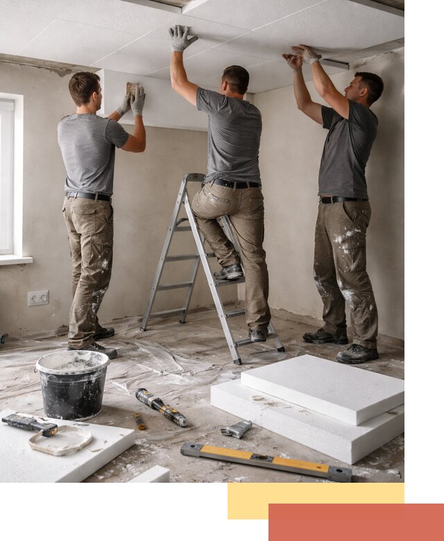 Утепление потолка пенопластом в Курчатове быстро и качественно