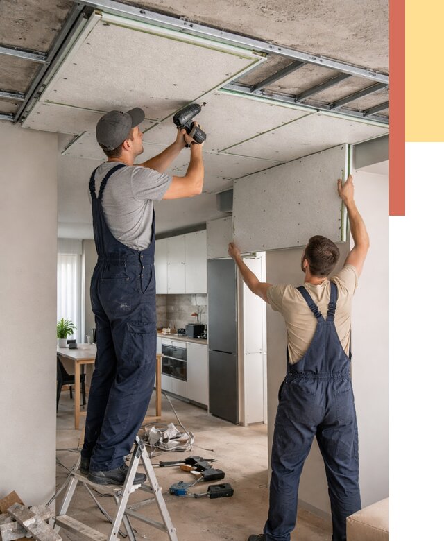 Шумоизоляция потолка панелями зипс в Курчатове от 1885 руб. под ключ | ОТДЕЛОЧНИК-Крч